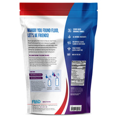 Fluid Performance scoop dosing Blueberry Pomegranate for quick energy