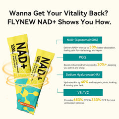 Flynew NAD+ ingredients highlight: PQQ and vitamins