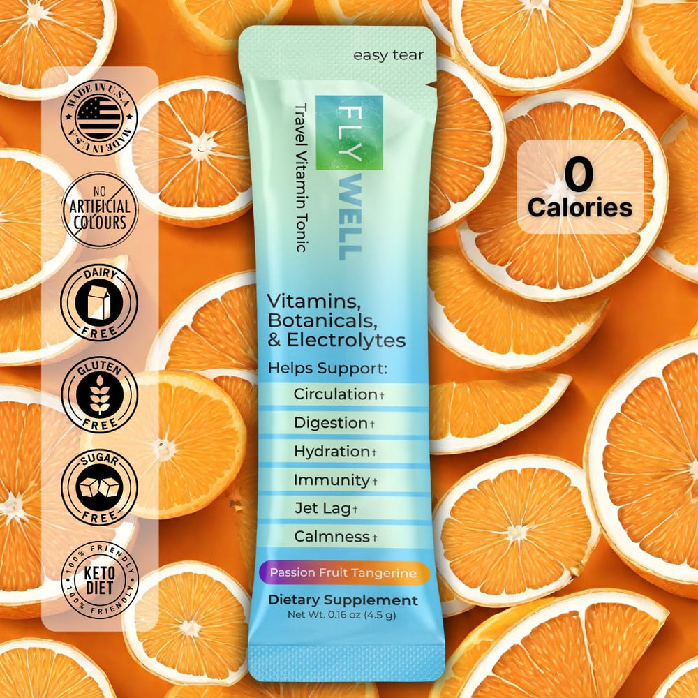 FlyWell monk fruit-sweetened mix delivers lighter flavor on the go.