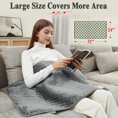 Focbeo heating pad on neck for targeted soothing heat