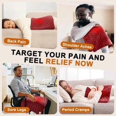 Focbeo king-size 35x20 inch pad covers shoulders and back for targeted relief.
