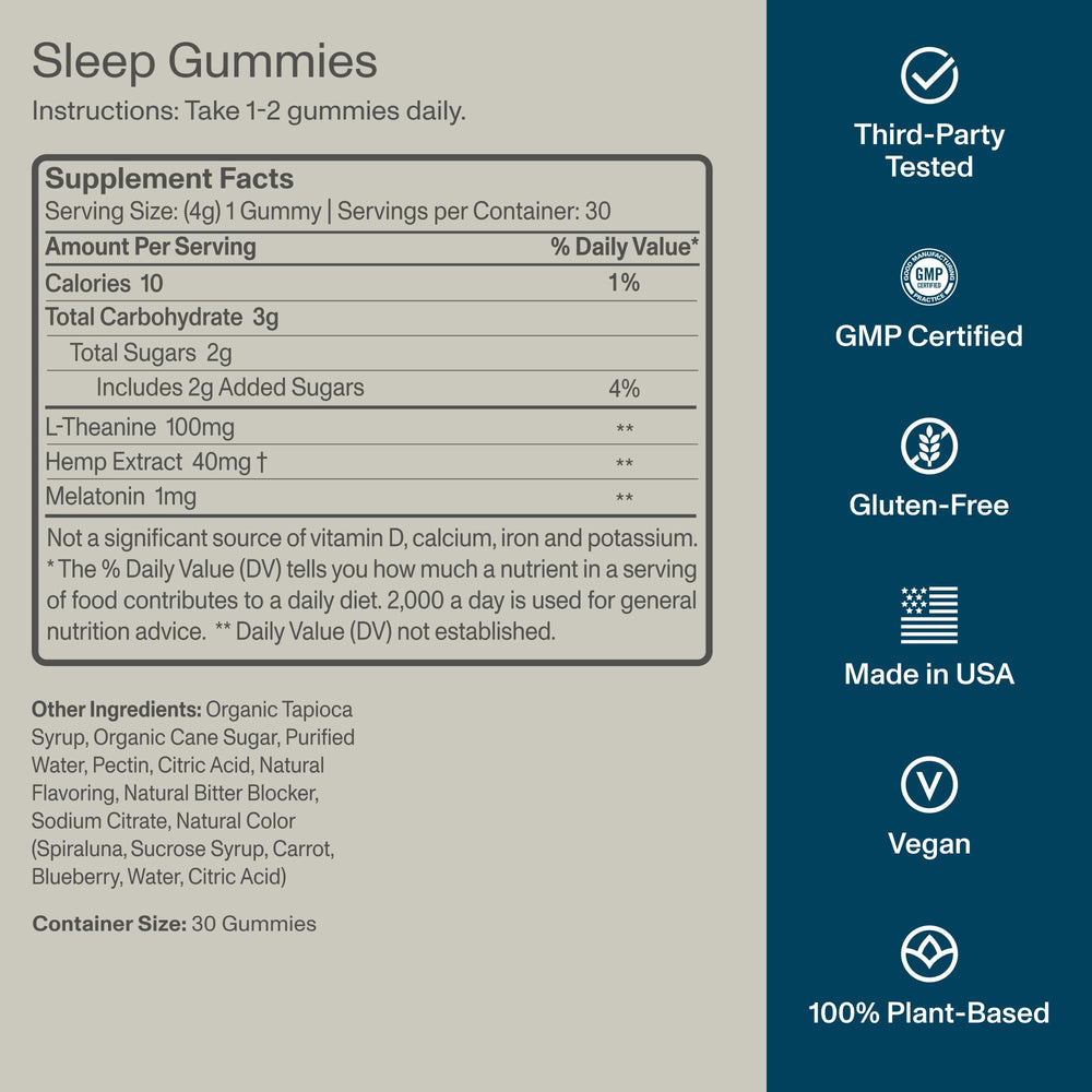 FOCL Sleep Gummies dispensing a gummy into hand emphasizes portion control and ease.