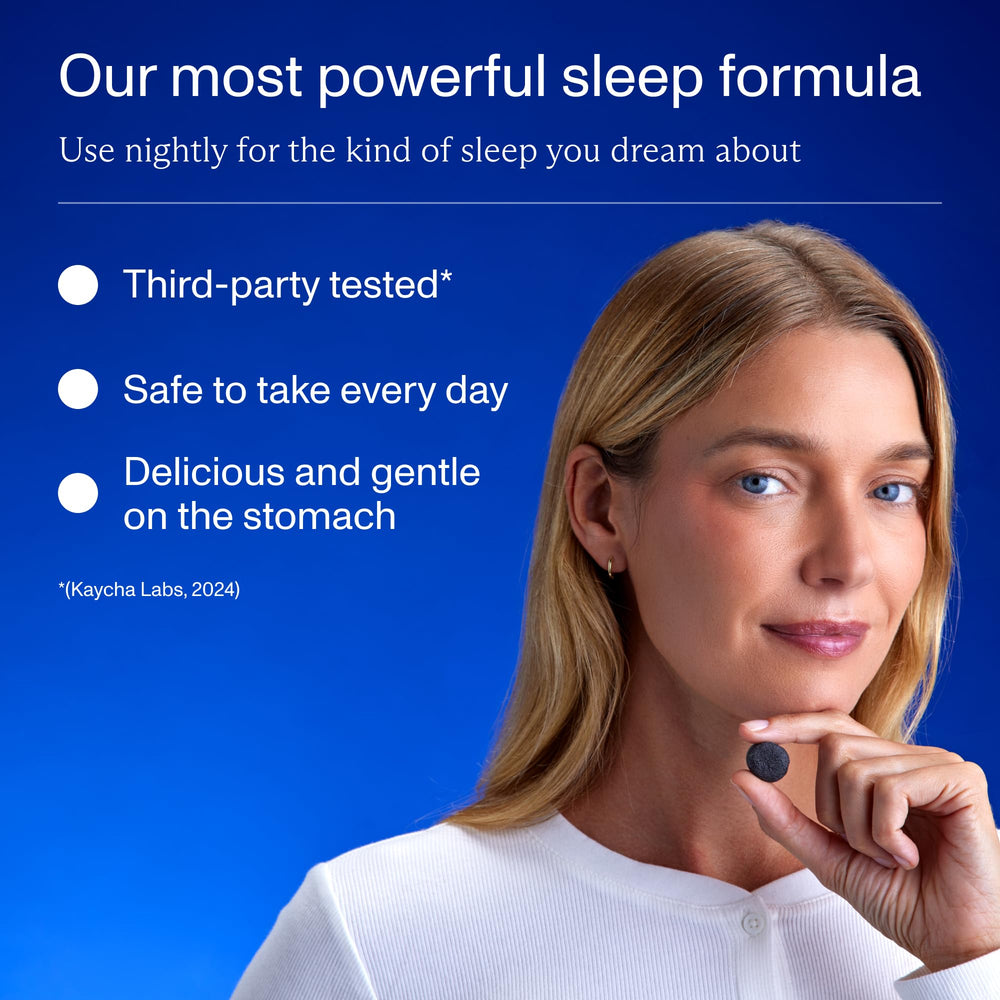 Calm, ready-to-sleep ambiance featuring FOCL Sleep Gummies and soft lighting.