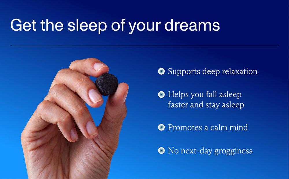 Tested safety badge and packaging conveys trust in the sleep aid.