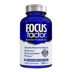 Focus Factor Original bottle front promoting brain health and daily focus.