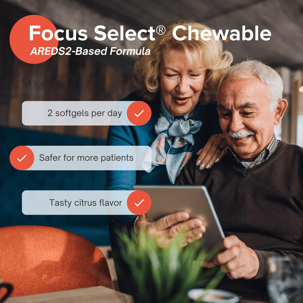 Focus Vision Focus Select AREDS2 USA-made label conveys quality and safety.