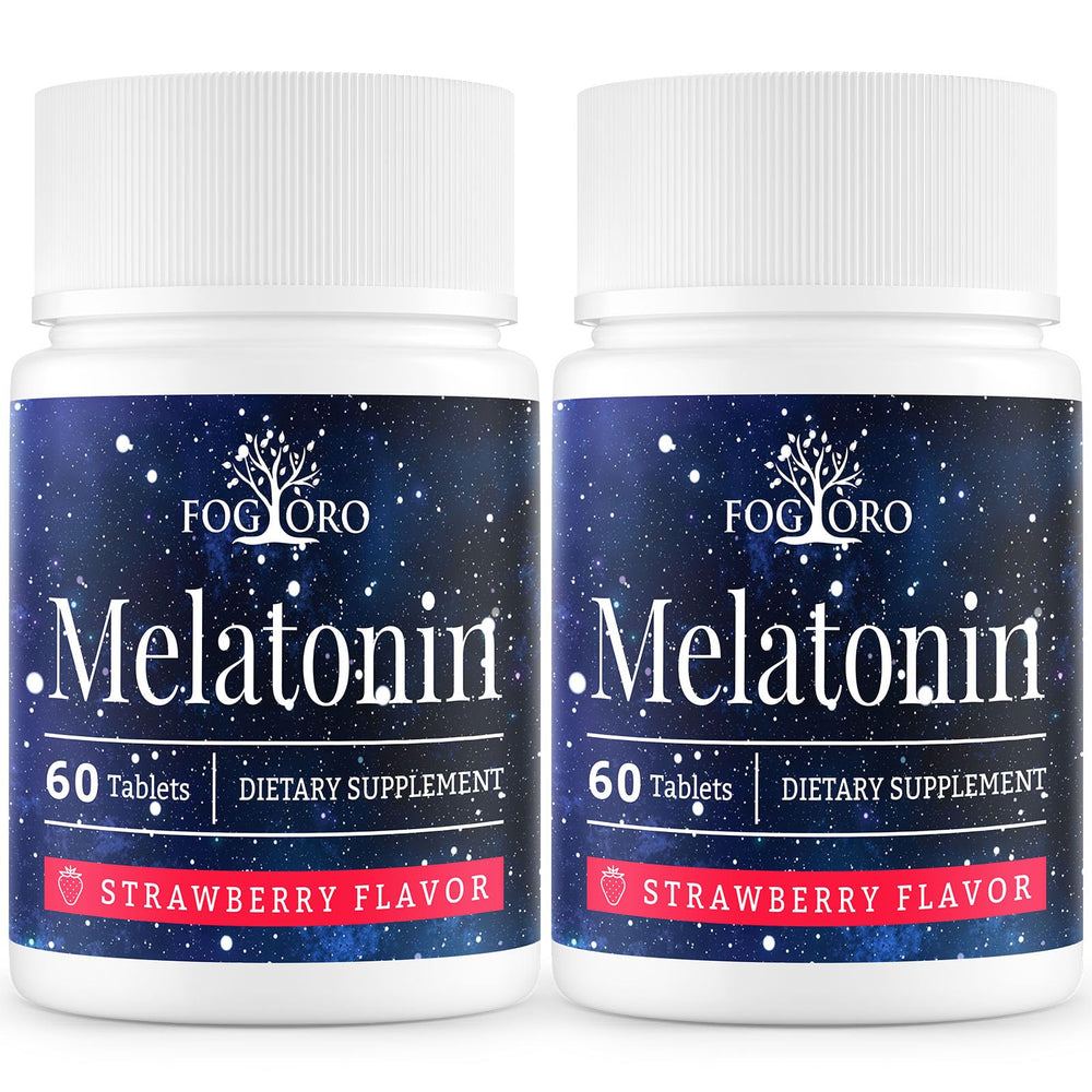 Fogoro Melatonin bottle on nightstand supports a relaxing bedtime routine