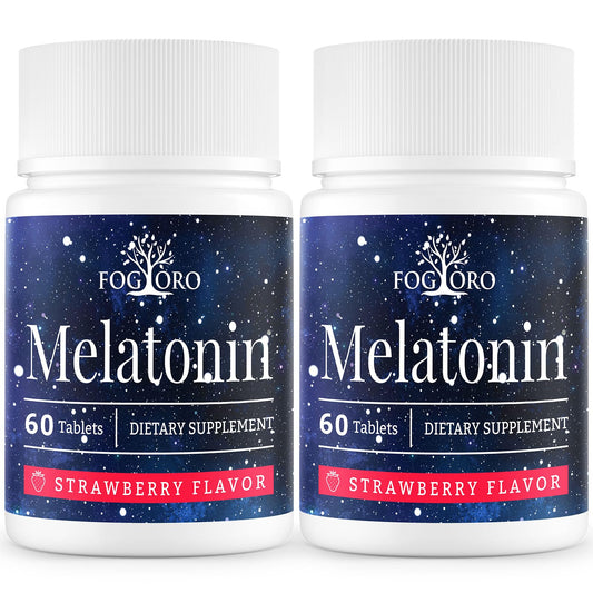 Fogoro Melatonin bottle on nightstand supports a relaxing bedtime routine