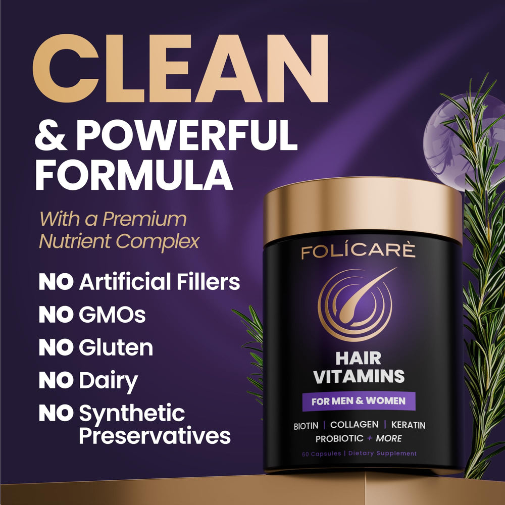 FOLICARE USA-made facility logo indicates premium quality.