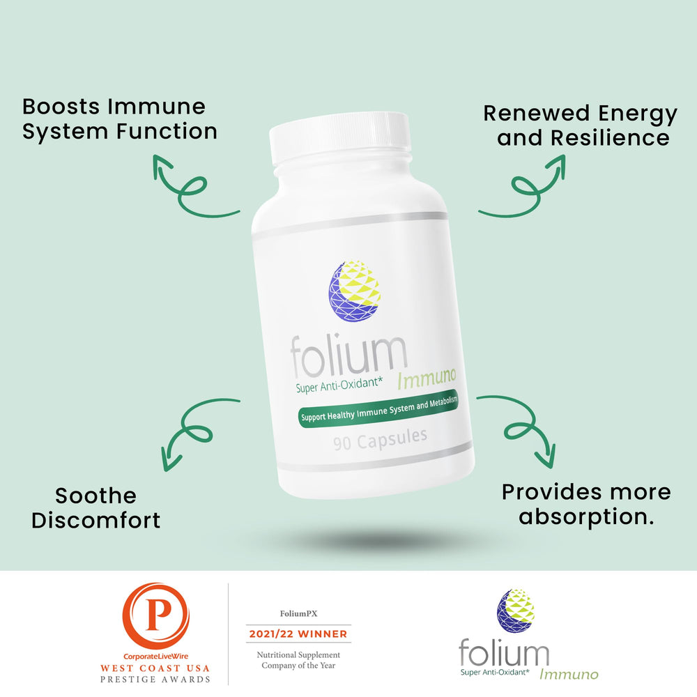 Folium Immuno pomegranate seed extract signals immune-modulating components.