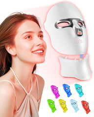 FOLOKE LED mask worn on face with strap for comfortable fit.