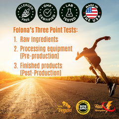 Folona Creatine HMB ingredient list with HCl and HMB