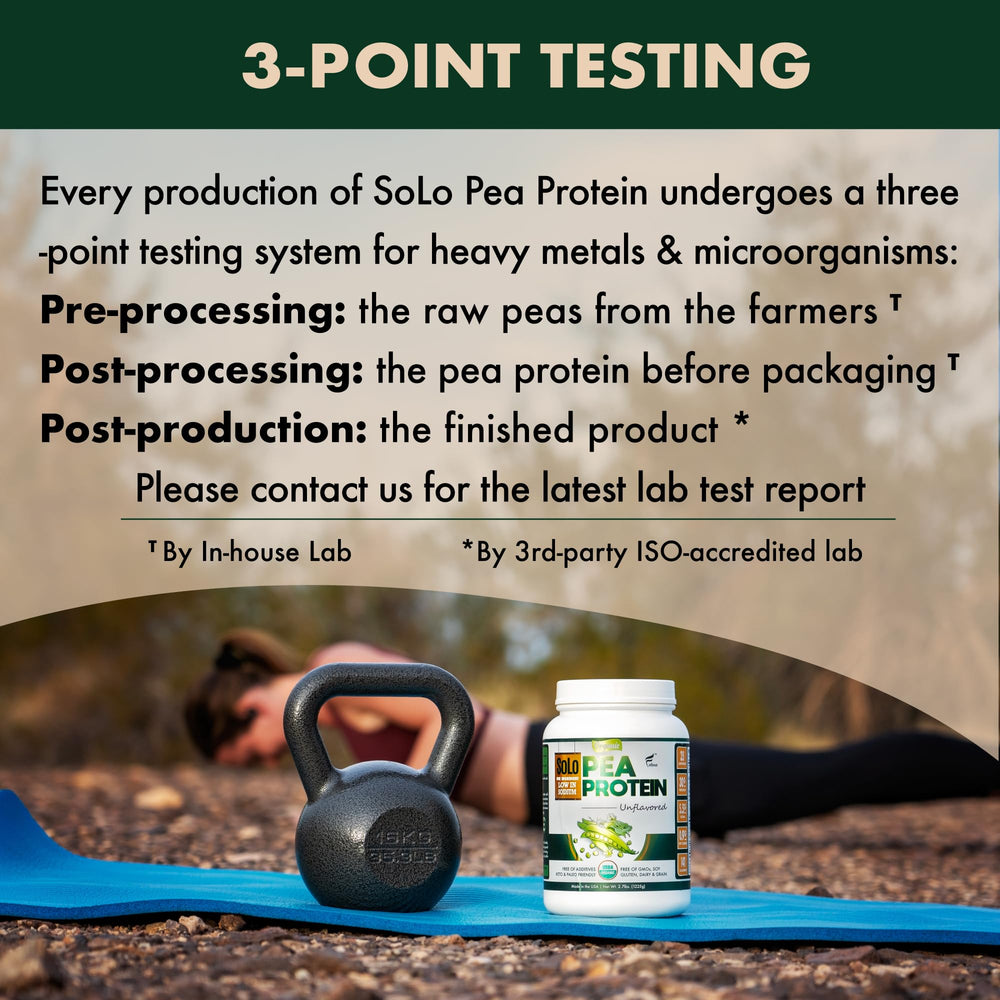 Canister of FOLONA SOLO pea protein ready for daily use