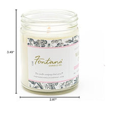 Fontana Candle Co Wildflower Citrus candle enhances room ambience