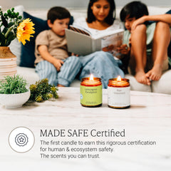 Fontana Candle Co recyclable glass jar emphasizes sustainable home decor.