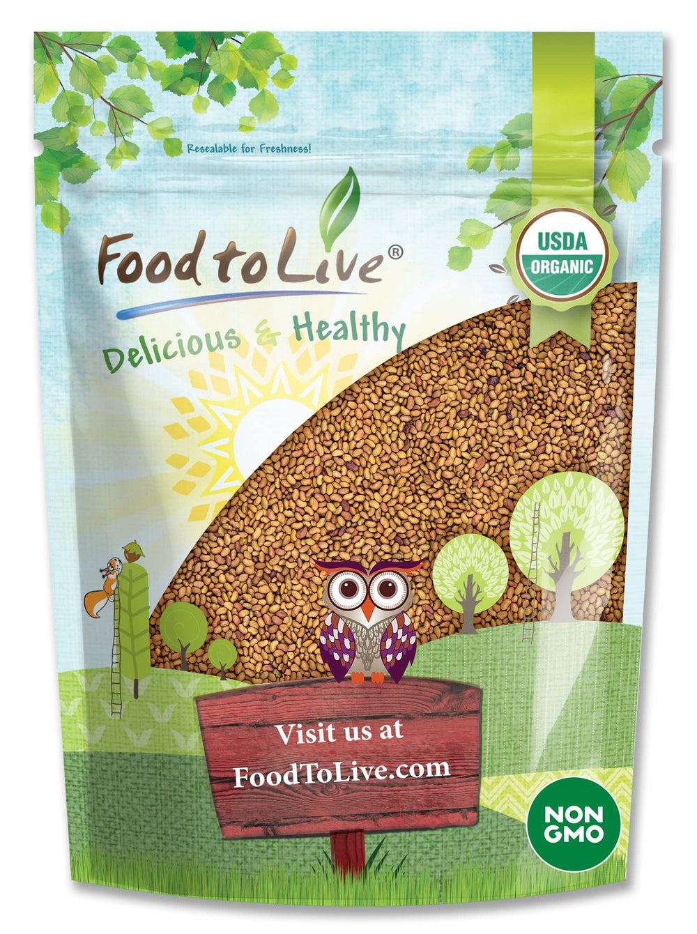 Food to Live alfalfa sprouts in a bowl, fresh greens ideal for sandwiches.