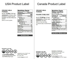 Food to Live amla powder closeup shows fine texture ideal for smoothies