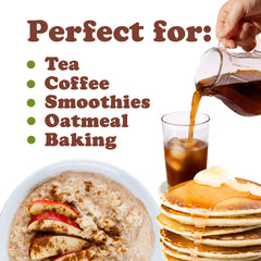 Food to Live Chaga powder sprinkled on oatmeal for a nutrient-rich breakfast.
