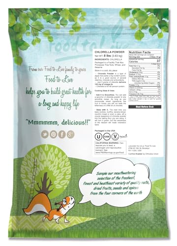 Food to Live chlorella powder scoop for precise recipe measurements