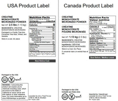 Food to Live Creatine Monohydrate Micronized Powder unflavored blends into shakes without altering taste.