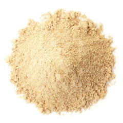 Food to Live Lions Mane powder tub with scoop for quick use.