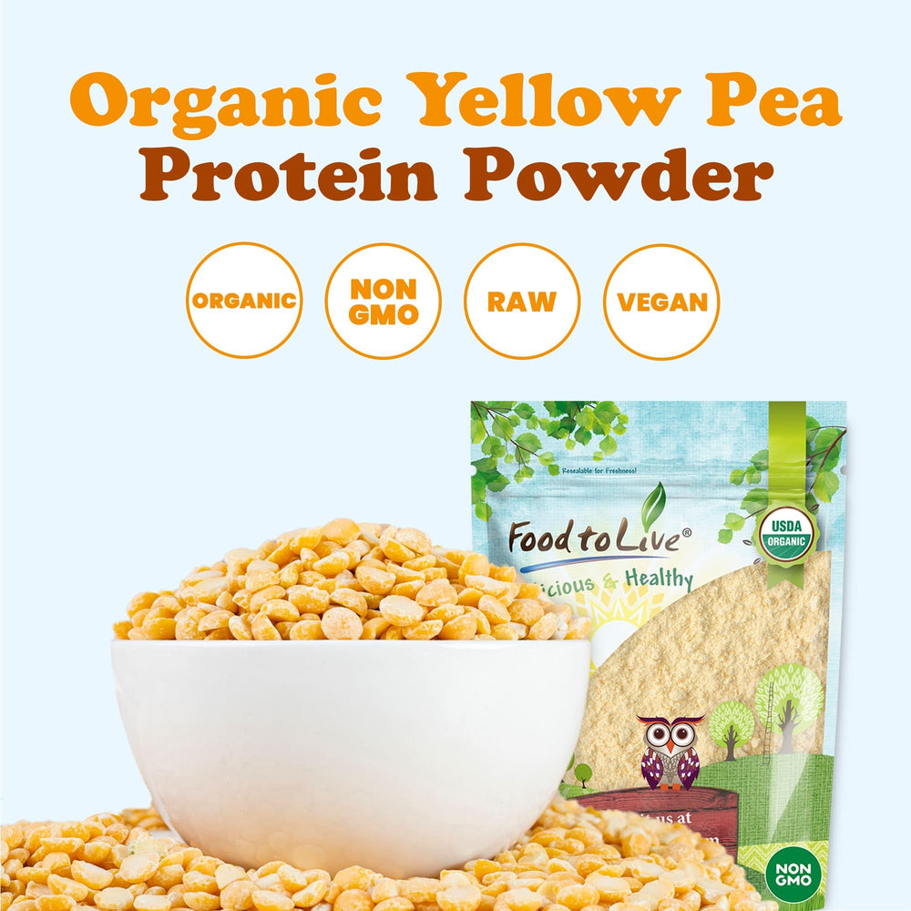 Smoothie with Food to Live pea protein powder for a post-workout boost.