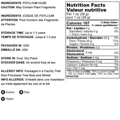 Food to Live Psyllium Husk Powder pour-ready texture for drinks and shakes.