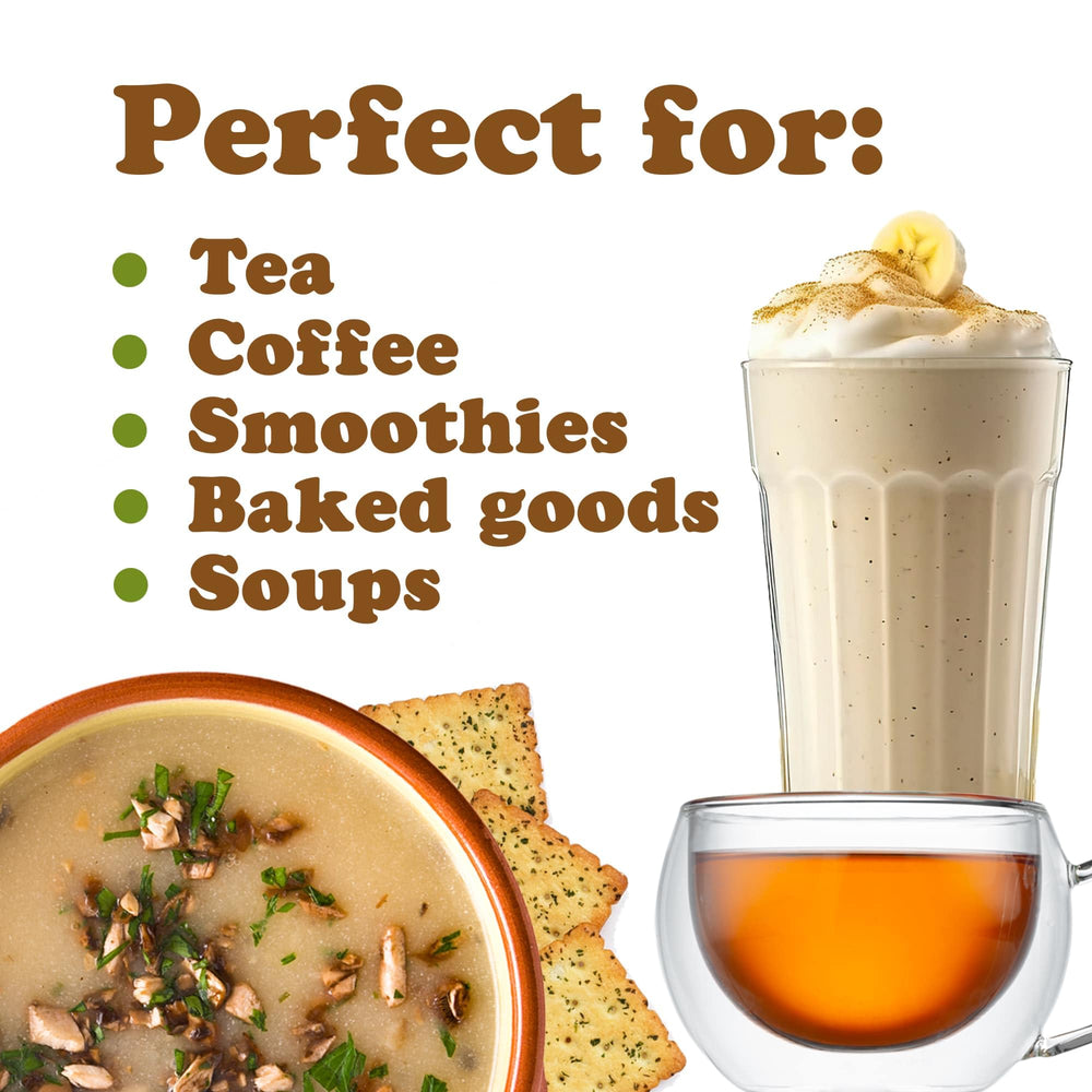 Food to Live Red Reishi Powder with ingredients for versatile cooking.