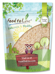 Food to Live Whole Psyllium Husks bag closeup highlights premium quality