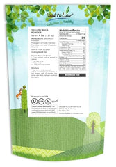 Food to Live Yellow Maca Powder scoop demonstrates easy dosing for daily nutrition.