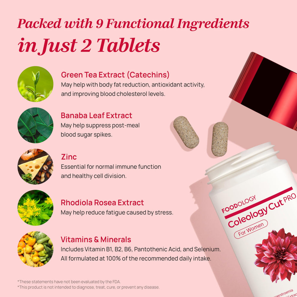 FOODOLOGY Coleology Cut PRO B vitamins and selenium support daily energy