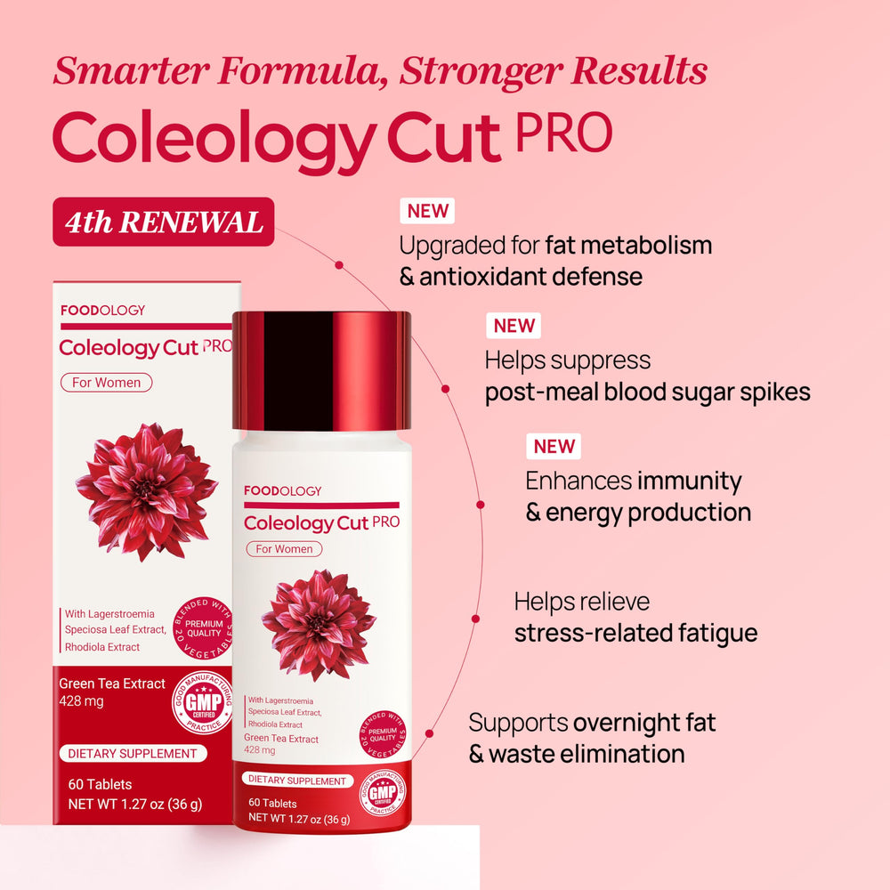 FOODOLOGY Coleology Cut PRO rhodiola and banaba for steady energy