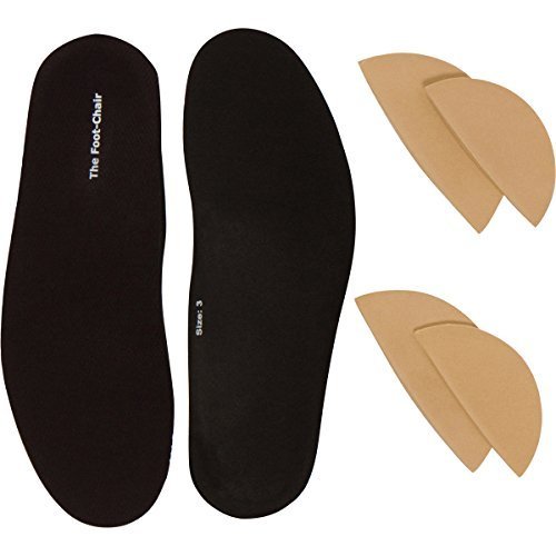FootChair orthotics arch-height adjustment demonstrates customizable support for daily comfort.