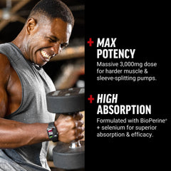 Force Factor BioPerine in the bottle boosts absorption and potency.