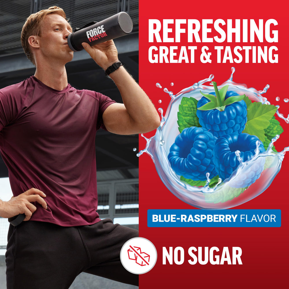 Force Factor creatine monohydrate powder dissolves easily in water for quick hydration