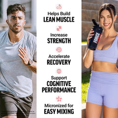 Force Factor Creatine Monohydrate scoop measuring a 5 g serving for strength