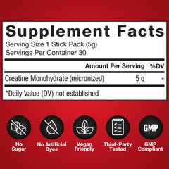 Force Factor Creatine third-party tested seal ensures potency and purity.