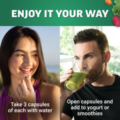 40 ingredients blended for plant-based variety