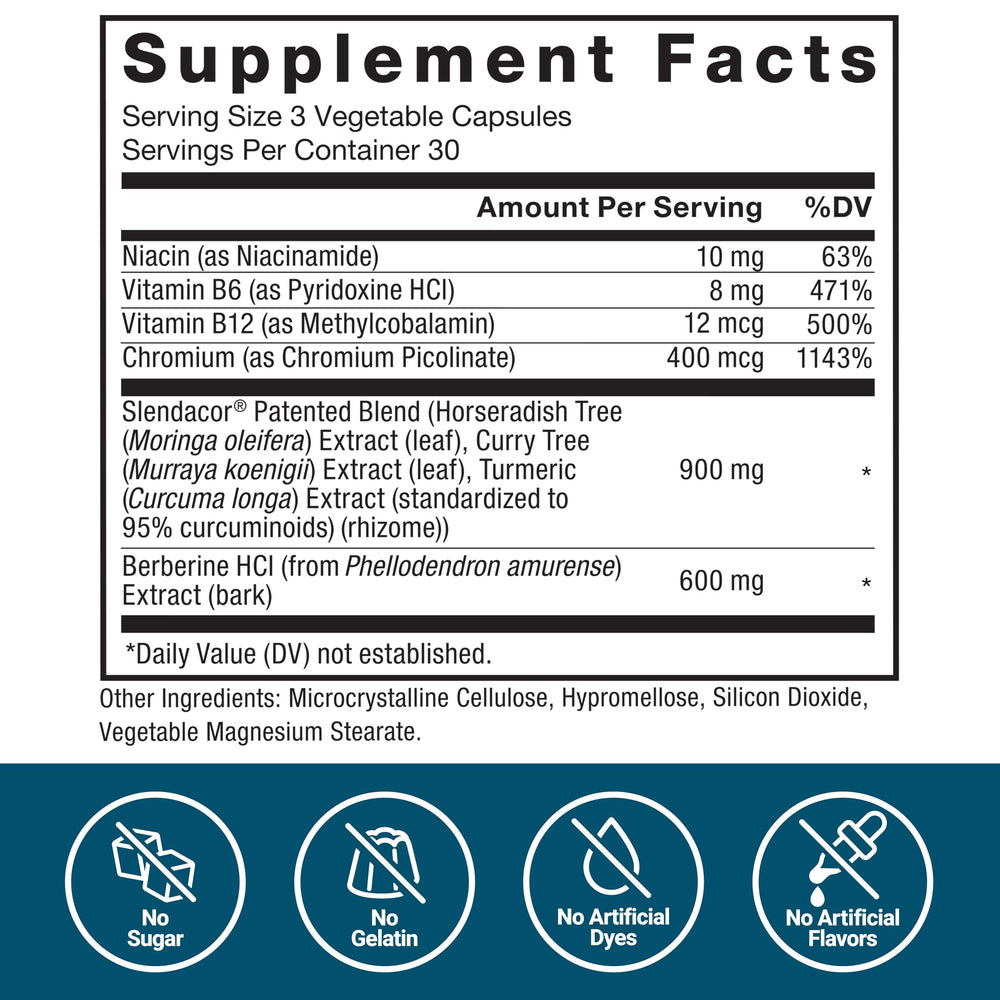 Force Factor GlucoSlim diet plan image communicates lifestyle support with the supplement.