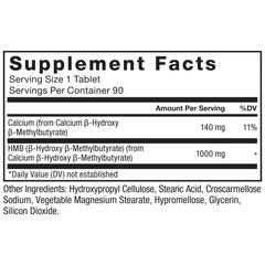 Force Factor HMB packaging highlights 3,000 mg daily dosage