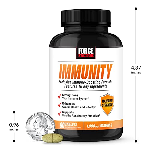 Force Factor Immunity LactoSpore probiotic imagery for gut-friendly support.