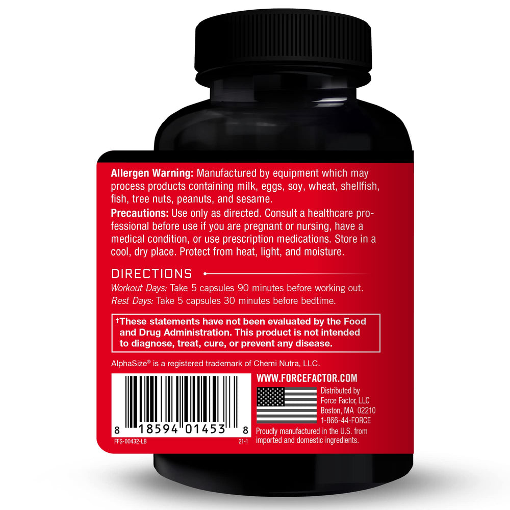 Force Factor Prime HGH Secretion Activator capsules ready for pre-workout use