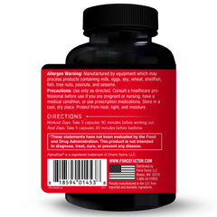 Force Factor Prime HGH Secretion Activator capsules ready for pre-workout use