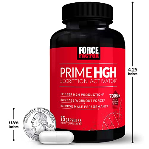 Force Factor Prime HGH Secretion Activator beside calendar for daily routine