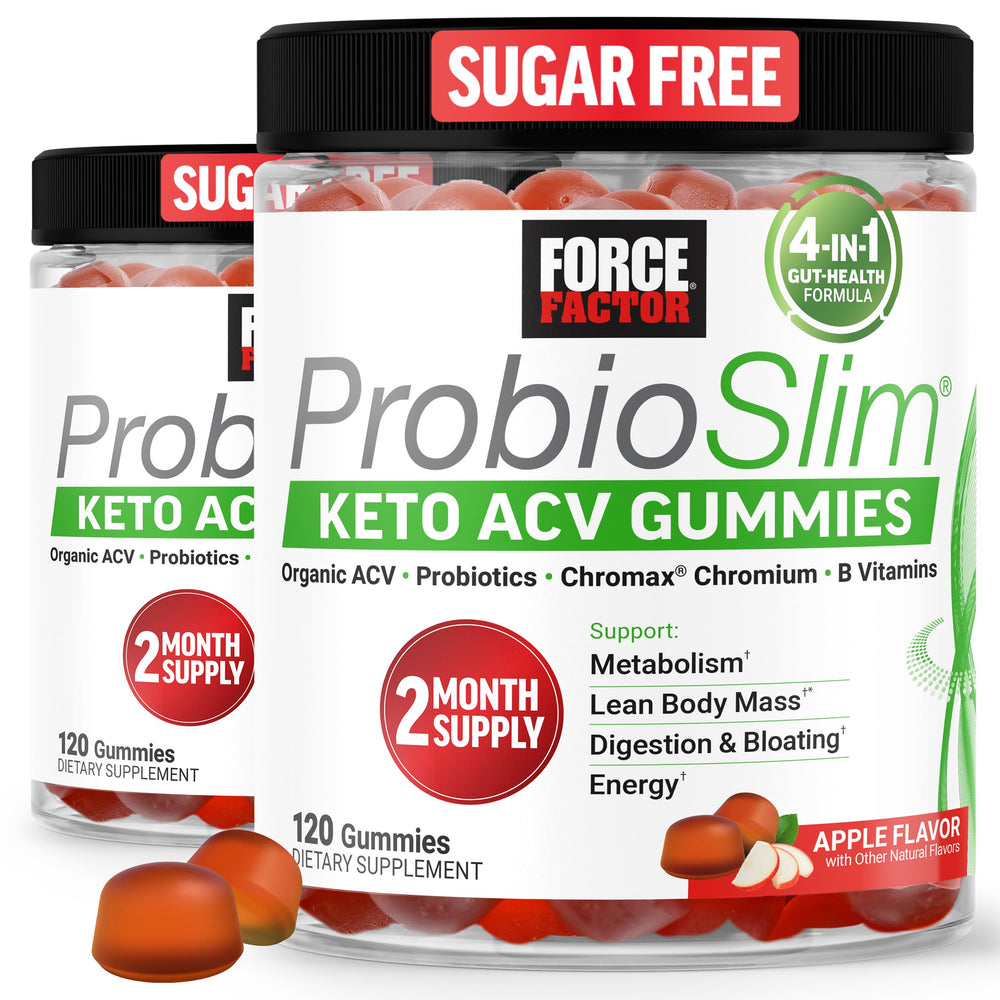 Force Factor ProbioSlim Keto ACV Gummies box for daily wellness support