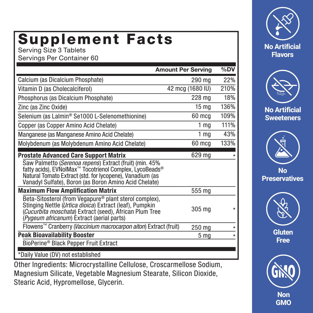 Force Factor Prostate Advanced capsules in hand for daily routine