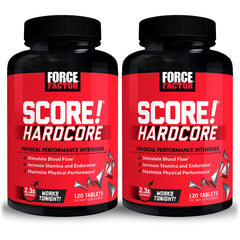 Force Factor SCORE! Hardcore bottle front for workouts