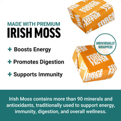 Force Factor Sea Moss Soft Chews jar with salted caramel flavor for convenient wellness.