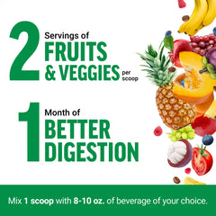 Wheatgrass and berries image emphasizes antioxidants
