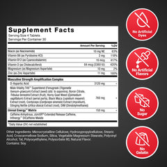 Force Factor Test X180 Boost tribulus terrestris component visible among botanicals